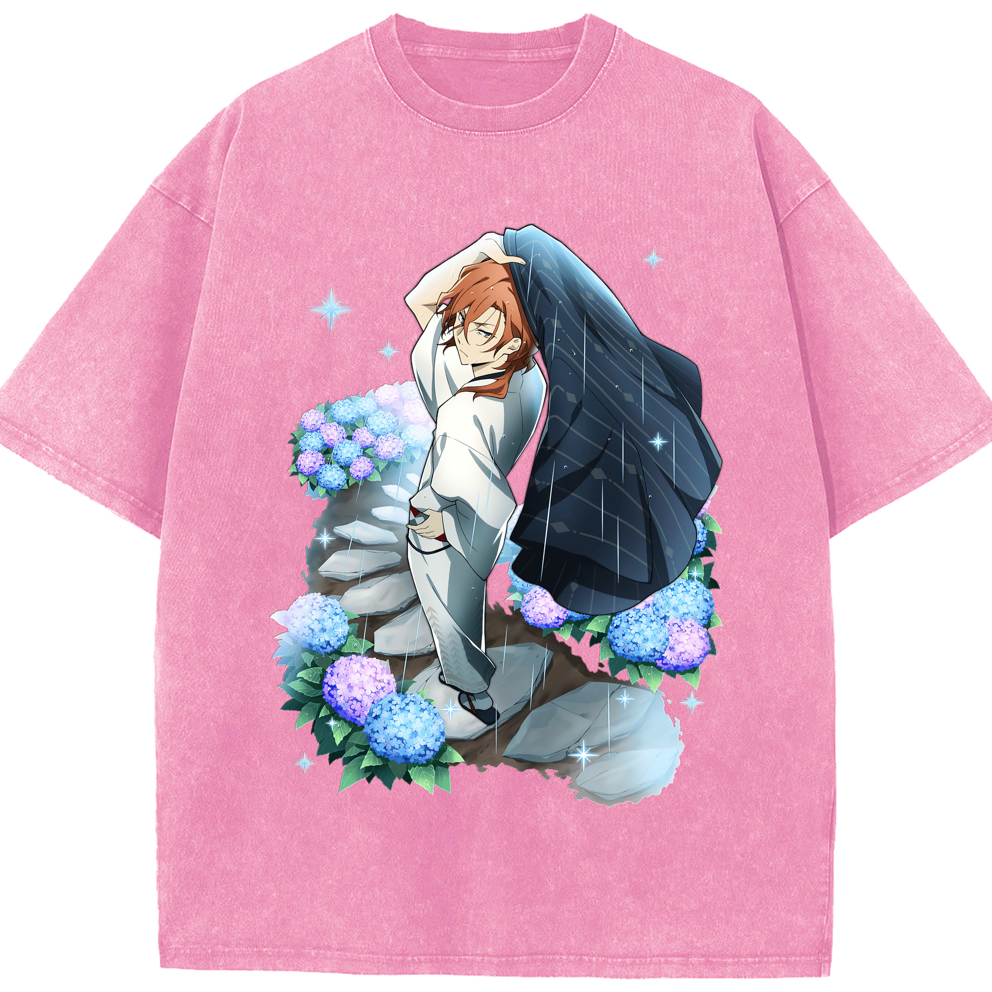 （画像用） 文豪ストレイドッグス Bungo Stray Dogs 綿100% ヴィンテージ風 半袖Tシャツ（フロントプリント）